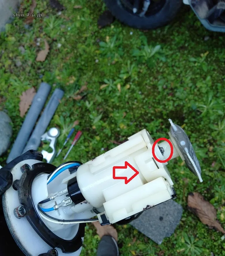 Yamaha VOX 燃料ポンプ交換(格安ポンプのみ！) | メモ超